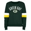 NFL Hoodies & Sweatshirts New Era Women's Green Bay Packers Contrast Crewneck