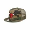 NBA Hats & Caps New Era Chicago Bulls Camo Team 9Fifty Snapback Hat