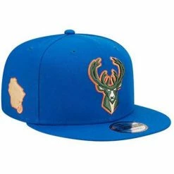 NBA Hats & Caps New Era Kids' Milwaukee Bucks 2022 City Edition 9Fifty Adjutsable Hat -Cheap New Era Store unnamed file 4003