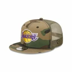NBA Hats & Caps New Era Los Angeles Lakers Camo Team 9Fifty Snapback Hat