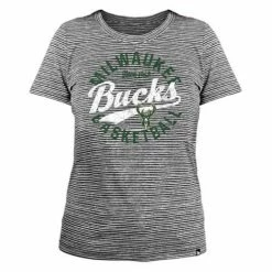NBA Shirts New Era Women's Milwaukee Bucks Space Dye T-Shirt