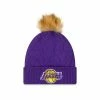 NBA Hats & Caps New Era Women's Los Angeles Lakers Snowy Beanie -Cheap New Era Store unnamed file 4077