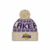 NBA Hats & Caps New Era Women's Los Angeles Lakers Sport Knit Beanie -Cheap New Era Store unnamed file 4081