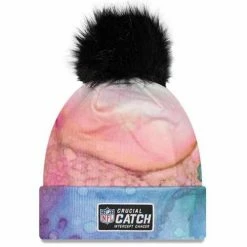 NFL Hats & Caps New Era Women's Kansas City Chiefs 2022 Crucial Catch Pom Beanie -Cheap New Era Store unnamed file 444