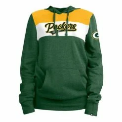 NFL Hoodies & Sweatshirts New Era Women's Green Bay Packers Contrast Hoodie