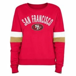 NFL Hoodies & Sweatshirts New Era Women's San Francisco 49ers Contrast Crewneck