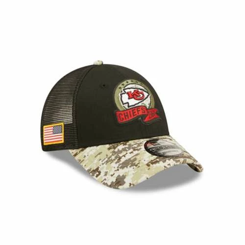 NFL Hats & Caps New Era Kansas City Chiefs 2022 Salute To Service 9Forty Adjustable Hat 5 NFL Hats & Caps New Era Kansas City Chiefs 2022 Salute To Service 9Forty Adjustable Hat - Image 3