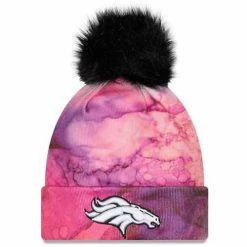 NFL Hats & Caps New Era Women's Denver Broncos 2022 Crucial Catch Pom Beanie