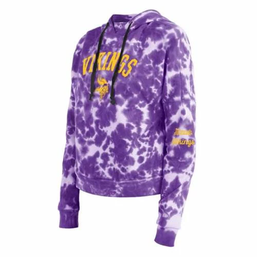 NFL Hoodies & Sweatshirts New Era Women's Minnesota Vikings Tie Dye Cropped Hoodie 3 NFL Hoodies & Sweatshirts New Era Women's Minnesota Vikings Tie Dye Cropped Hoodie