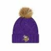 NFL Hats & Caps New Era Women's Minnesota Vikings Luxe Knit Beanie -Cheap New Era Store unnamed file 633