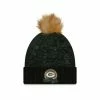 NFL Hats & Caps New Era Women's Green Bay Packers 2022 Salute To Service Pom Beanie