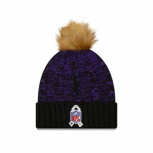 NFL Hats & Caps New Era Women's Minnesota Vikings 2022 Salute To Service Pom Beanie 4 NFL Hats & Caps New Era Women's Minnesota Vikings 2022 Salute To Service Pom Beanie - Image 2