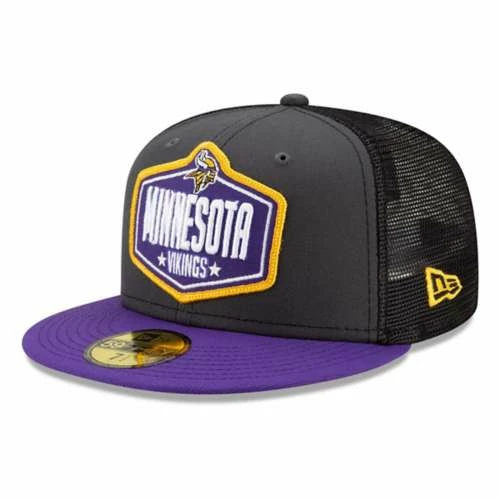 NFL Hats & Caps New Era Minnesota Vikings 2021 Draft 59Fifty Fitted Hat 3 NFL Hats & Caps New Era Minnesota Vikings 2021 Draft 59Fifty Fitted Hat