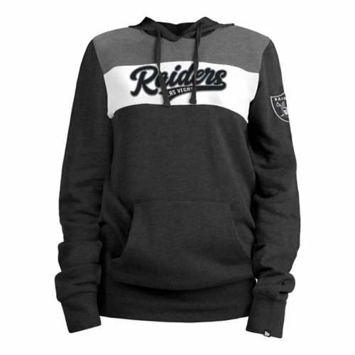 NFL Hoodies & Sweatshirts New Era Women's Las Vegas Raiders Contrast Hoodie 3 NFL Hoodies & Sweatshirts New Era Women's Las Vegas Raiders Contrast Hoodie