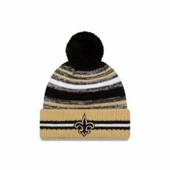 NFL Hats & Caps New Era New Orleans Saints Sideline Pom Beanie