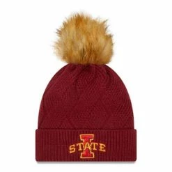 College Hats & Caps New Era Women's Iowa State Cyclones Snowy Knit Beanie